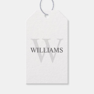 Personalized Monogram and Name Gift Tags