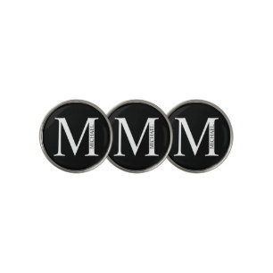 Personalized Monogram and Name Golf Ball Marker