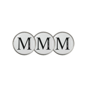 Personalized Monogram and Name Golf Ball Marker