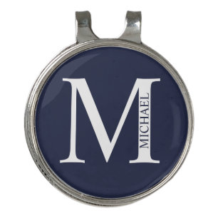 Personalized Monogram and Name Golf Hat Clip