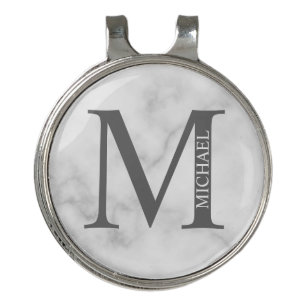 Personalized Monogram and Name Golf Hat Clip