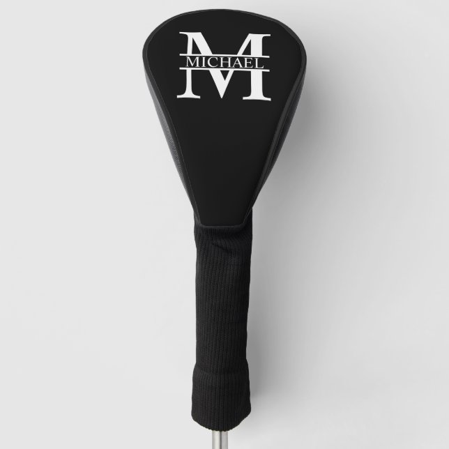 Personalized Monogram and Name Golf Head Cover (Front)