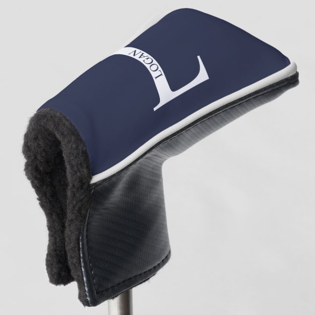 Personalized Monogram and Name Golf Head Cover (3/4 Front)