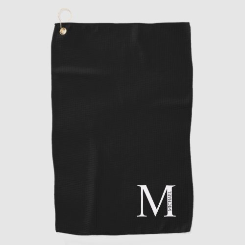 Personalized Monogram and Name Golf Towel