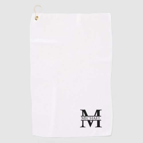 Personalized Monogram and Name Golf Towel