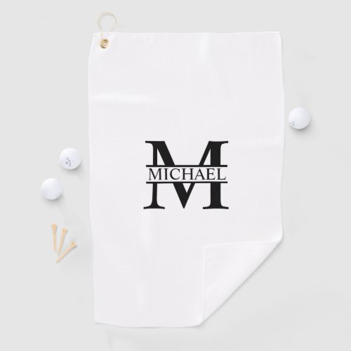 Personalized Monogram and Name Golf Towel