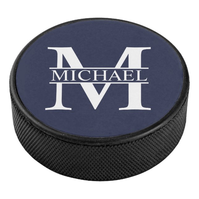 Personalized Monogram and Name Hockey Puck (3/4)