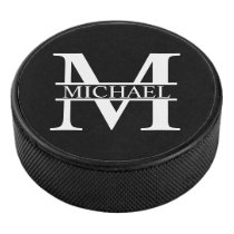 Personalized Monogram and Name Hockey Puck Personalized Monogram and Name Hockey Puck