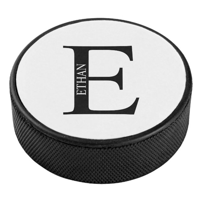 Personalized Monogram and Name Hockey Puck (3/4)