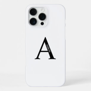 Personalized Monogram and Name iPhone 16 Pro Max Case
