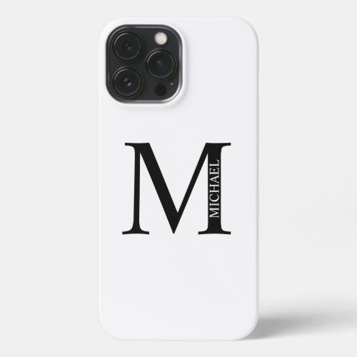 Personalized Monogram and Name iPhone 13 Pro Max Case