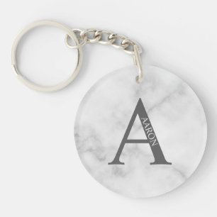 Personalized Monogram and Name Keychain