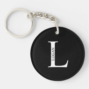 Personalized Monogram and Name Keychain