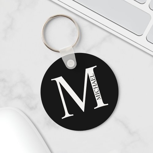 Personalized Monogram and Name Keychain