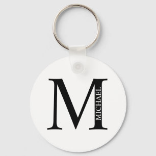 Personalized Monogram and Name Keychain