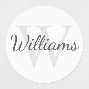 Personalized Monogram and Name Labels