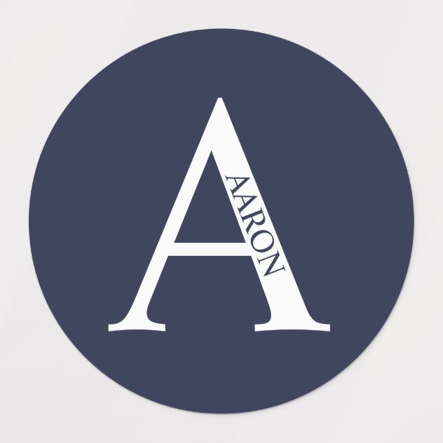 Personalized Monogram and Name Labels (Design 1)