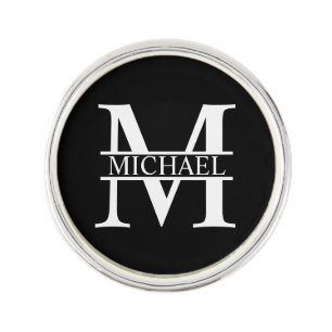 Personalized Monogram and Name Lapel Pin