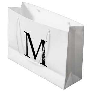 Personalized Monogram and Name Large Gift Bag