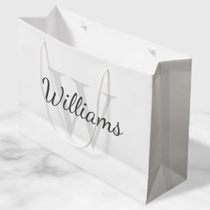 Personalized Monogram and Name Large Gift Bag