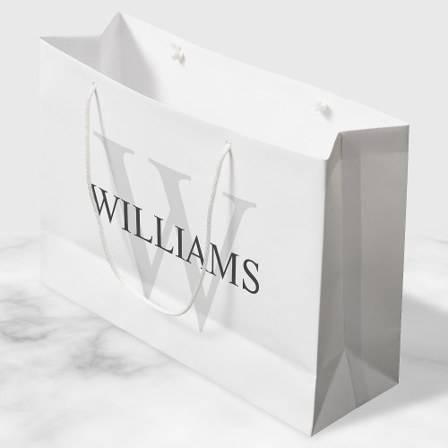 Personalized Monogram and Name Large Gift Bag