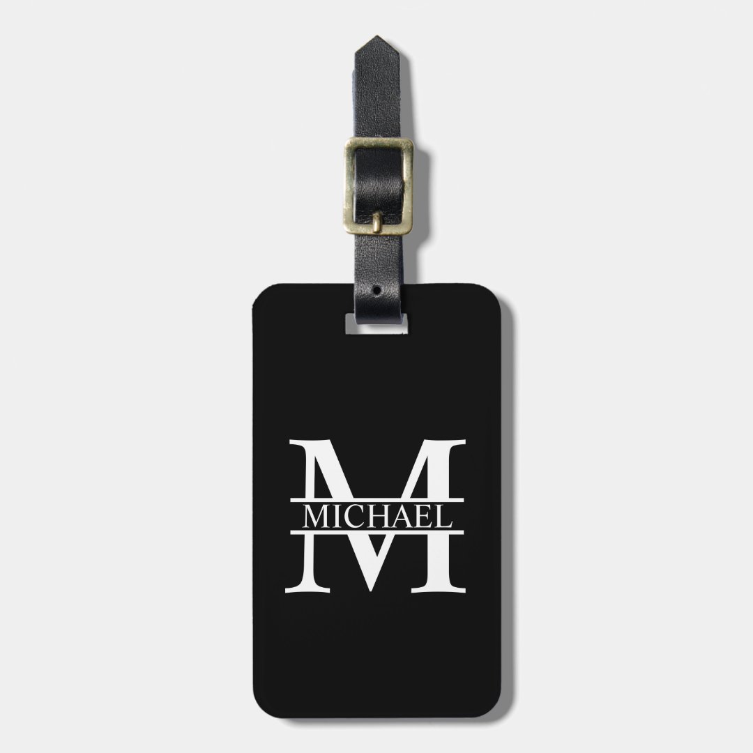 Personalized Monogram and Name Luggage Tag Zazzle
