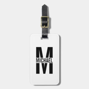 Personalized Monogram and Name Luggage Tag