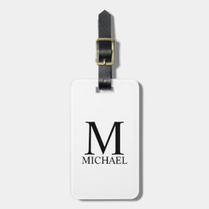 Personalized Monogram and Name Luggage Tag
