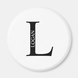 Personalized Monogram and Name Magnet