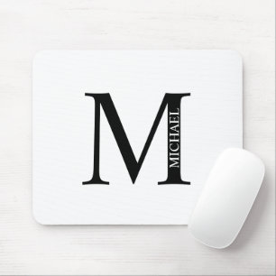Personalized Monogram and Name Mouse Pad