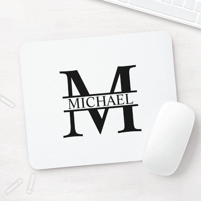 Personalized Monogram and Name Mouse Pad (Creator Uploaded)