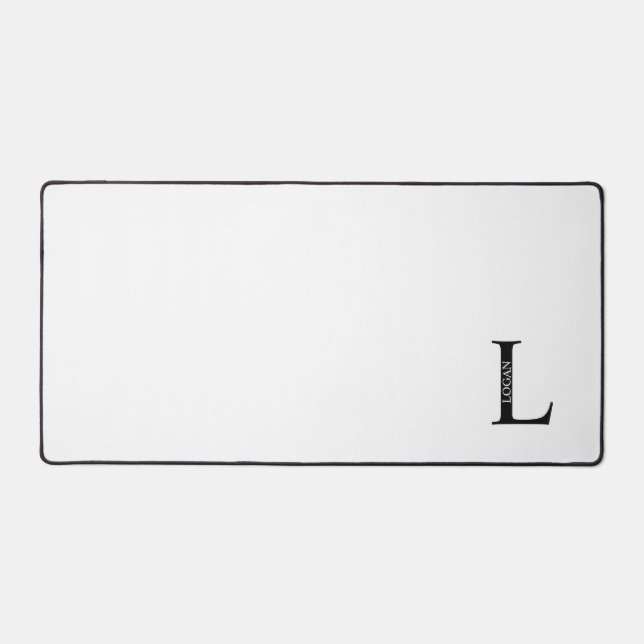 Personalized Monogram and Name Mouse Pad (Front)
