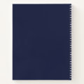 Personalized Monogram and Name Navy Blue Notebook | Zazzle