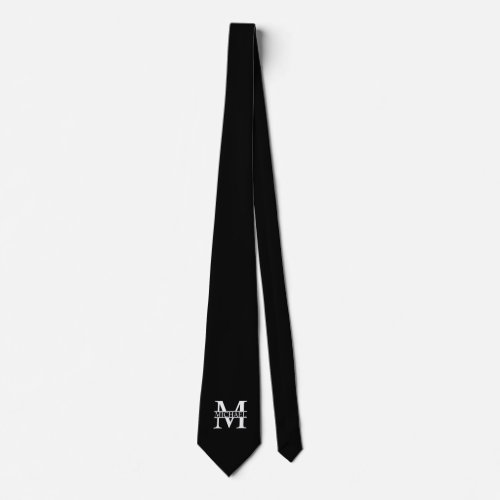 Personalized Monogram and Name Neck Tie