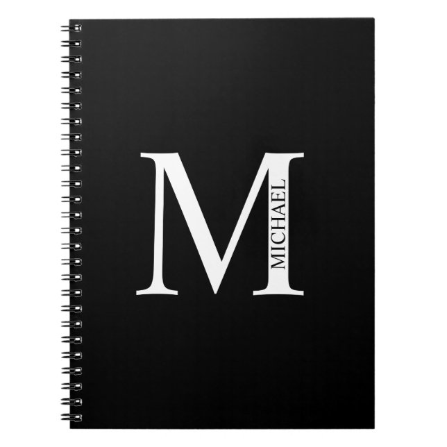 Personalized Monogram and Name Notebook (Front)