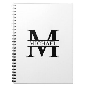 Personalized Monogram and Name Notebook