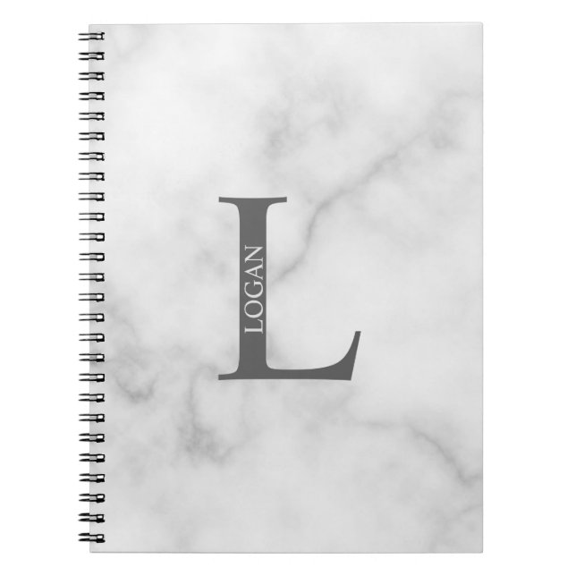 Personalized Monogram and Name Notebook (Front)