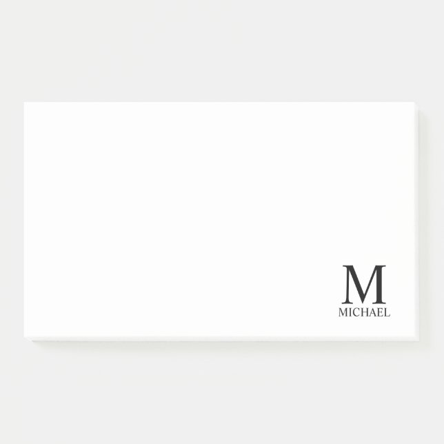 Personalized Monogram and Name Notepad (Front)