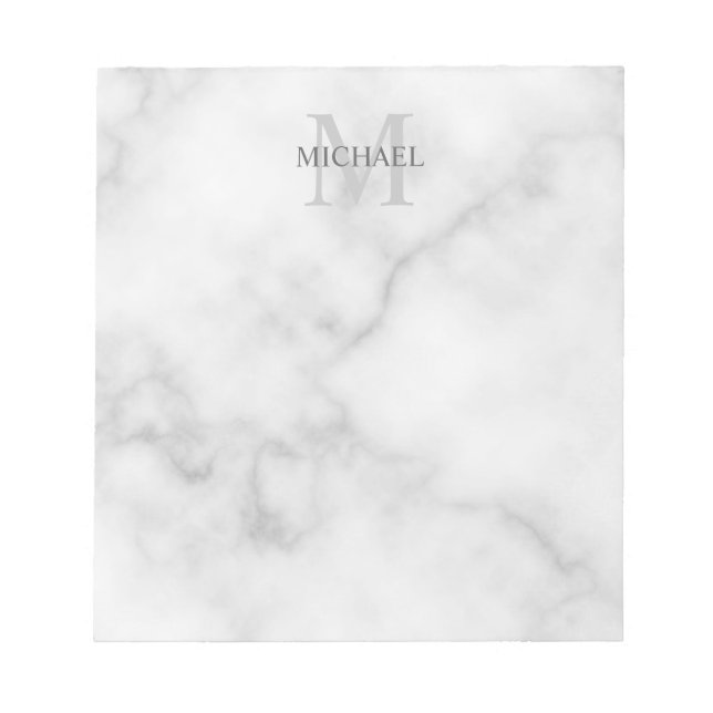 Personalized Monogram and Name Notepad (Front)