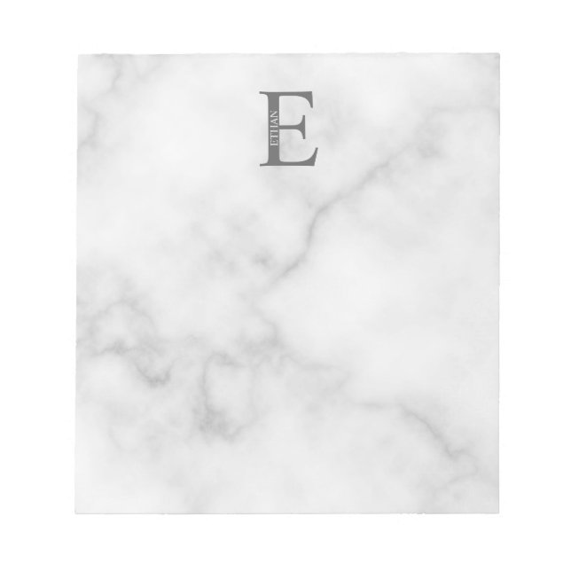 Personalized Monogram and Name Notepad (Front)