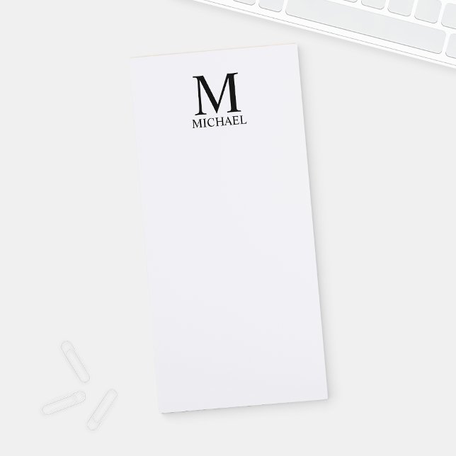 Personalized Monogram and Name Notepad (Creator Uploaded)