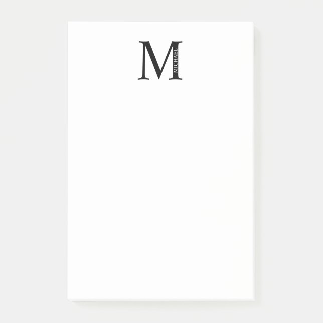 Personalized Monogram and Name Notes (Front)