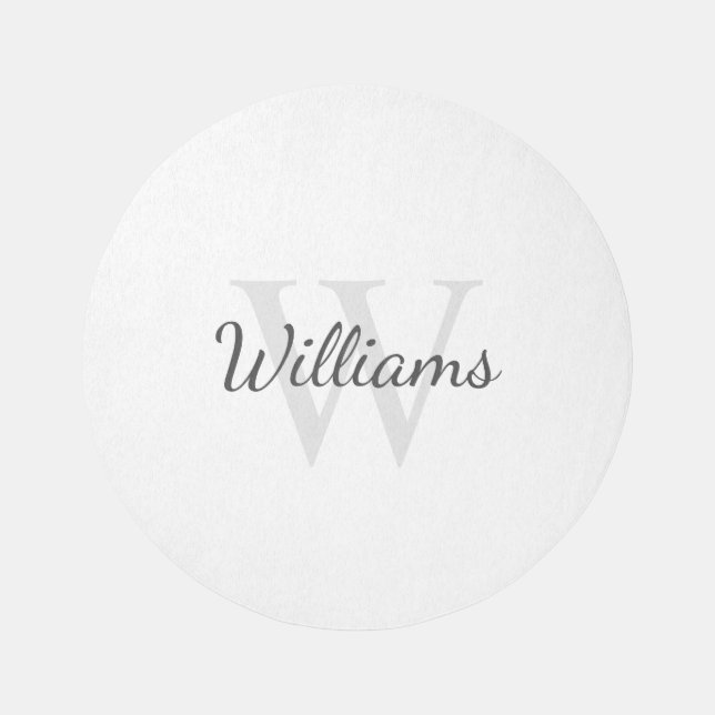 Personalized Monogram and Name Outdoor Rug (Front)