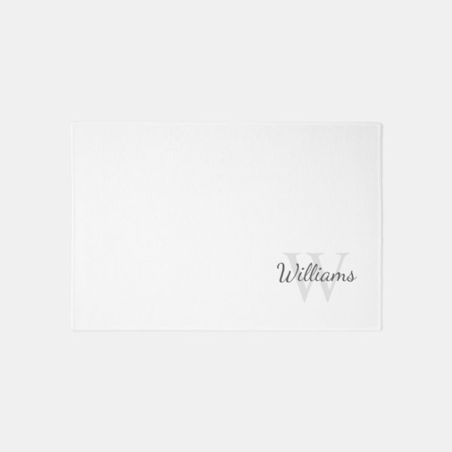 Personalized Monogram and Name Outdoor Rug (Front)