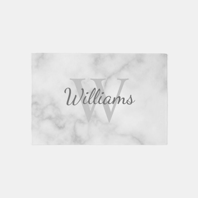 Personalized Monogram and Name Outdoor Rug (Front)
