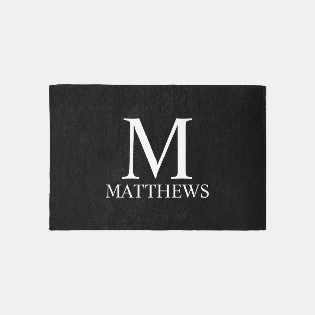 Personalized Monogram and Name Outdoor Rug (Front)
