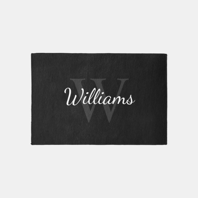 Personalized Monogram and Name Outdoor Rug (Front)