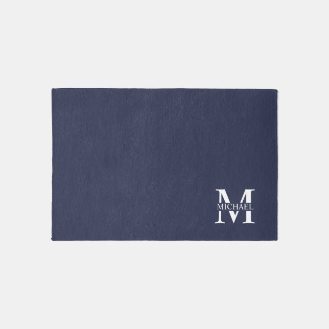 Personalized Monogram and Name Outdoor Rug (Front)