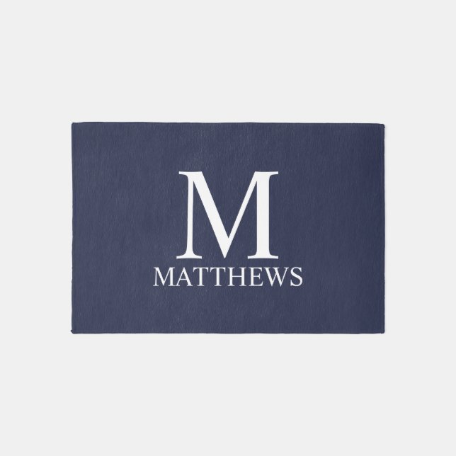 Personalized Monogram and Name Outdoor Rug (Front)