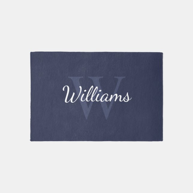 Personalized Monogram and Name Outdoor Rug (Front)